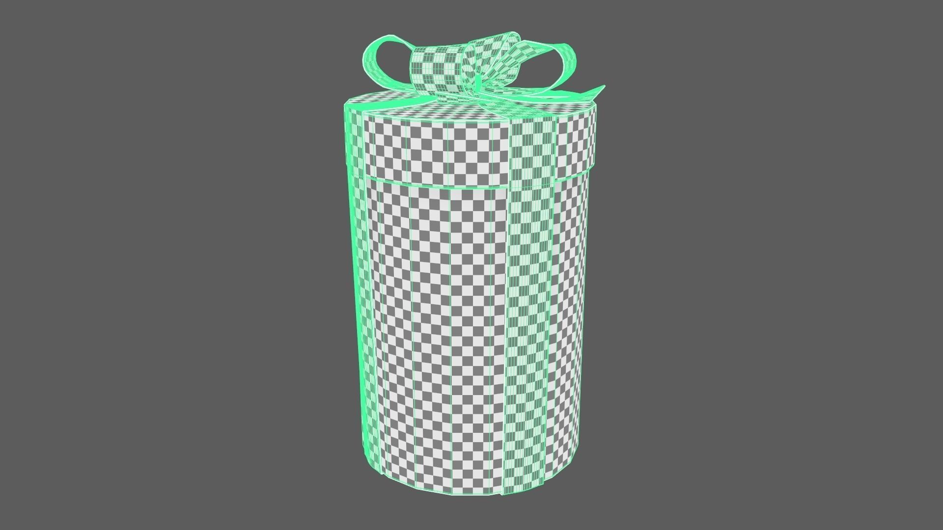 Christmas Gift Box 08 - V6 Low-poly 3D model_9