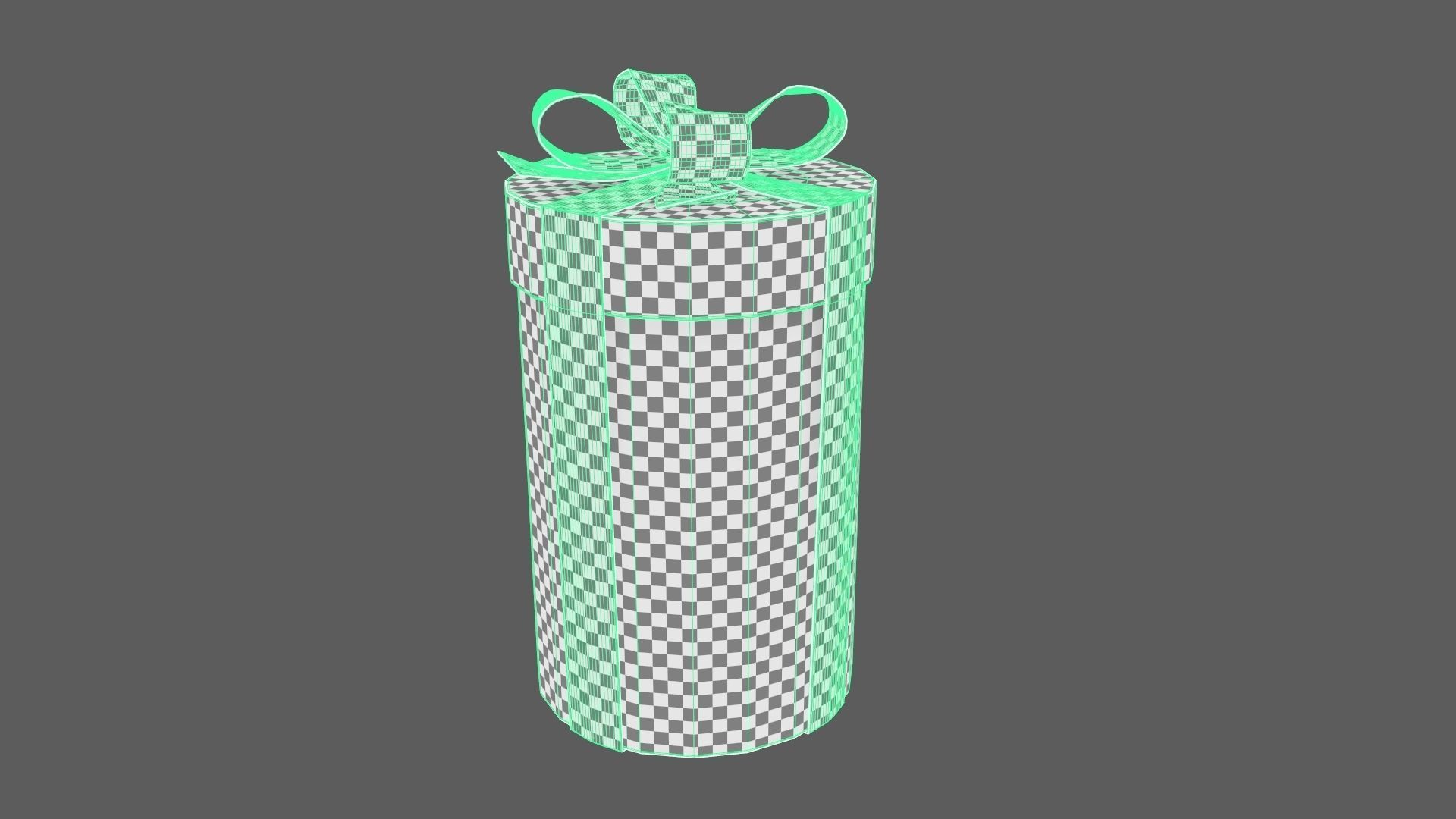 Christmas Gift Box 08 - V6 Low-poly 3D model_10