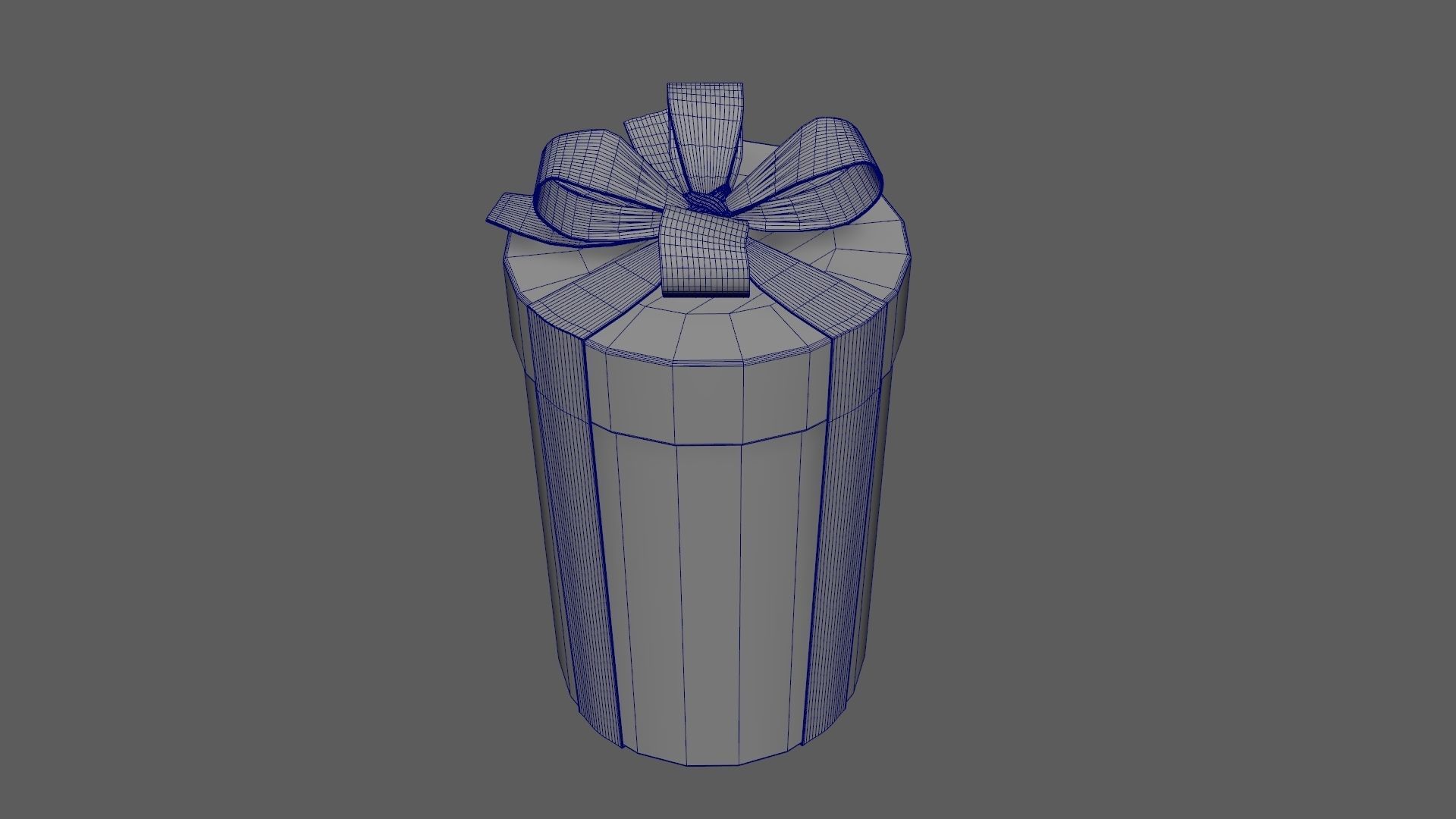 Christmas Gift Box 08 - V6 Low-poly 3D model_19