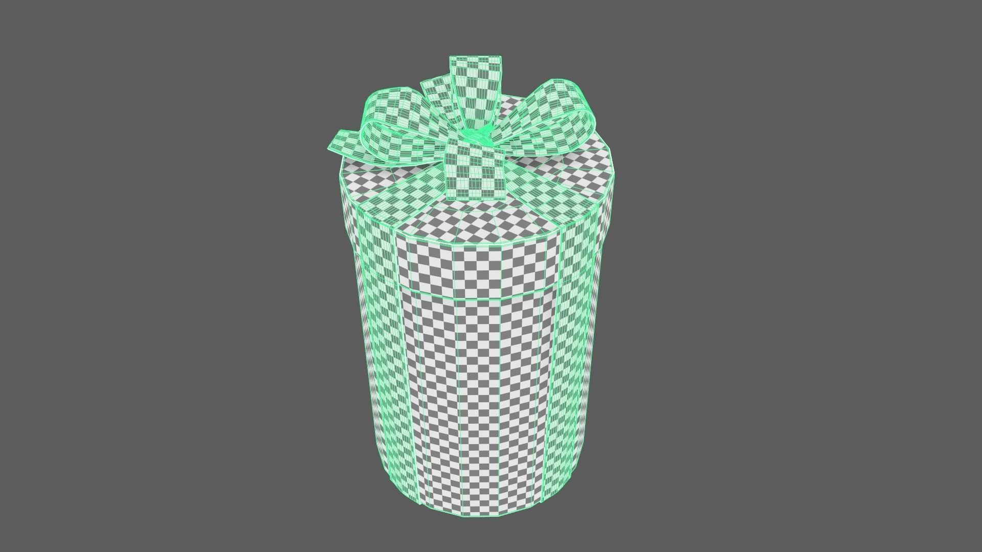 Christmas Gift Box 08 - V6 Low-poly 3D model_11