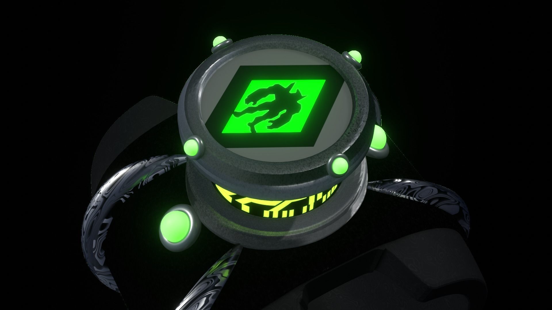 The Omnitrix - animated Free 3D model_11