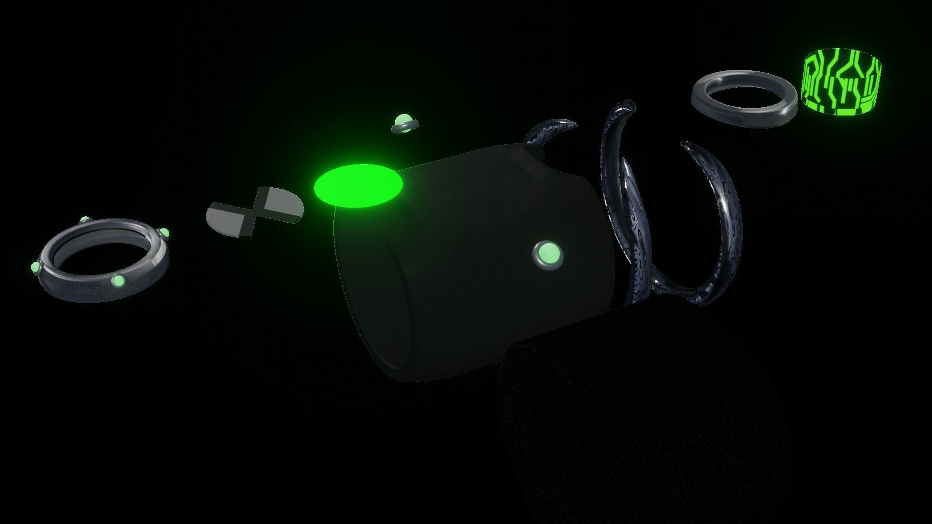 The Omnitrix - animated Free 3D model_8