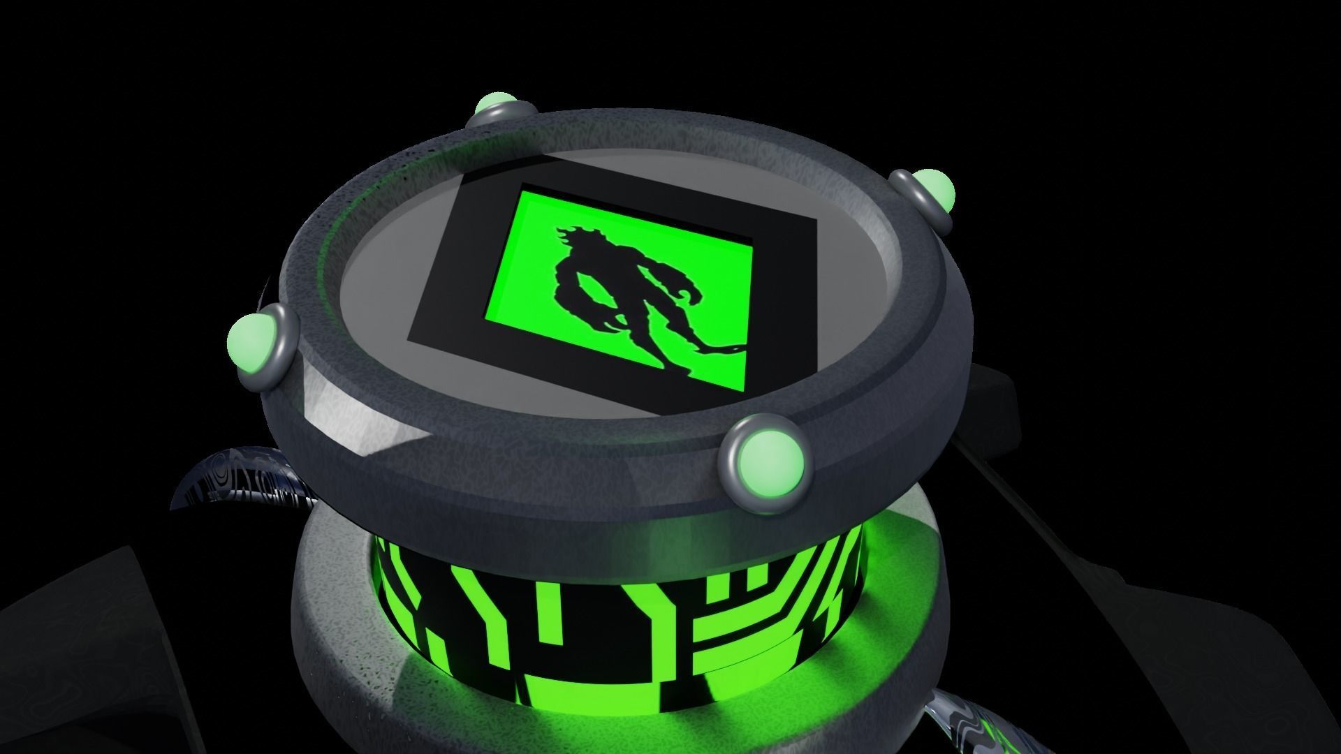The Omnitrix - animated Free 3D model_5
