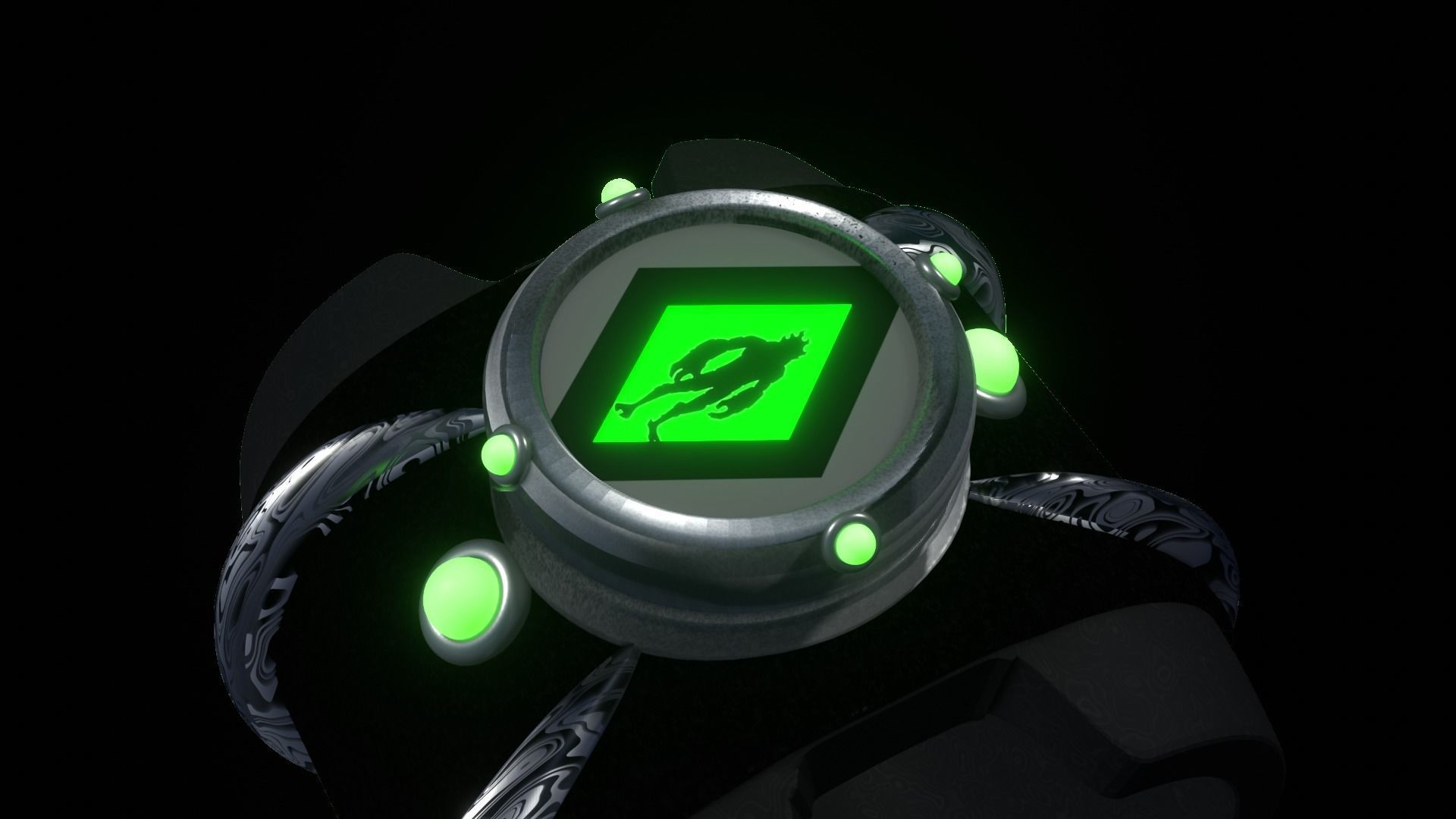 The Omnitrix - animated Free 3D model_12