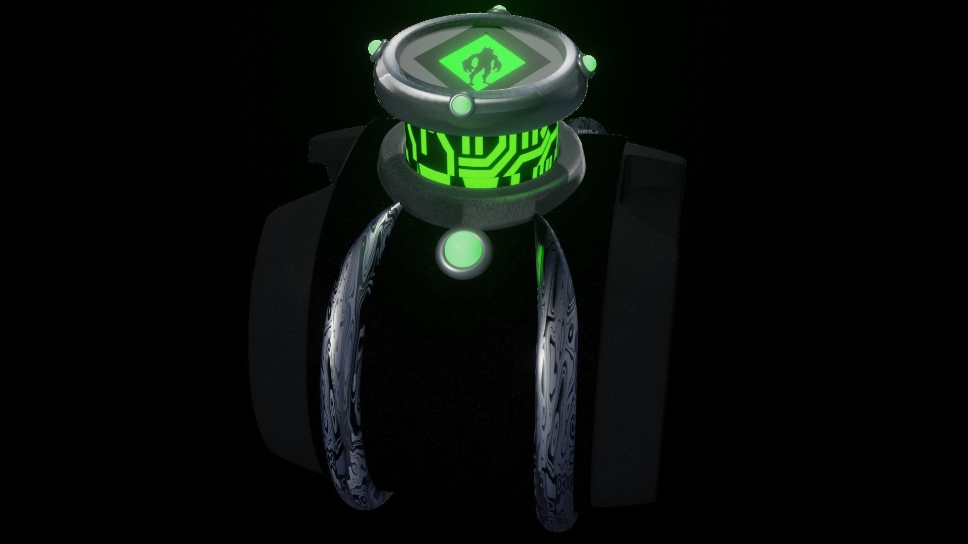 The Omnitrix - animated Free 3D model_10