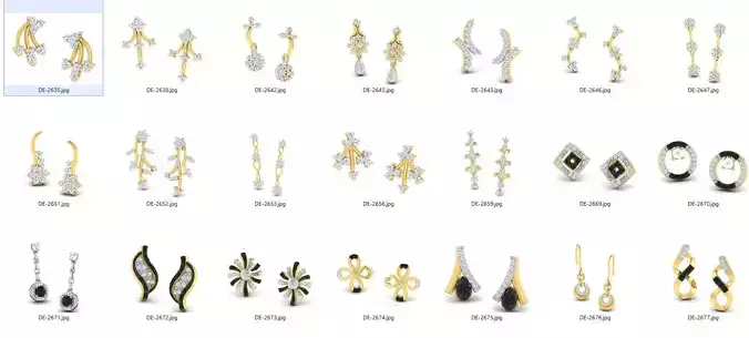 collection 50 plus latest earing 3dm