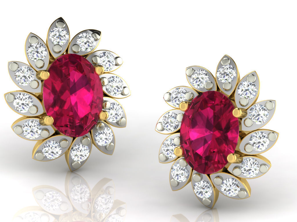 collection 50 plus earing printable models 3D print model_6