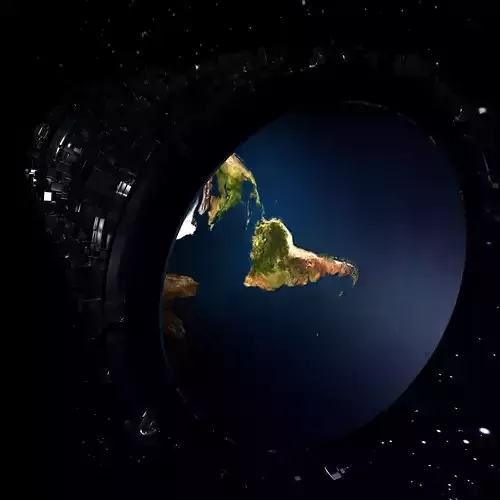 Abstract planet earth 3D model