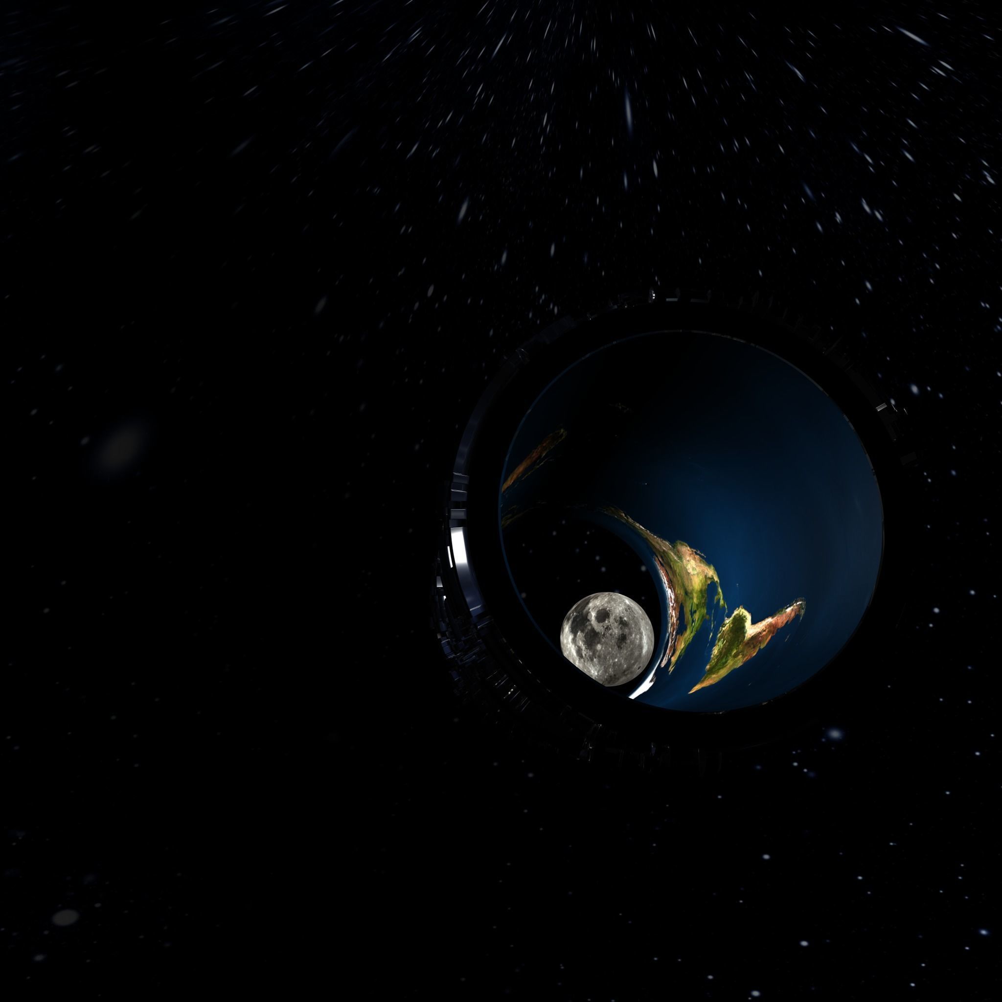 Abstract planet earth 3D model_5