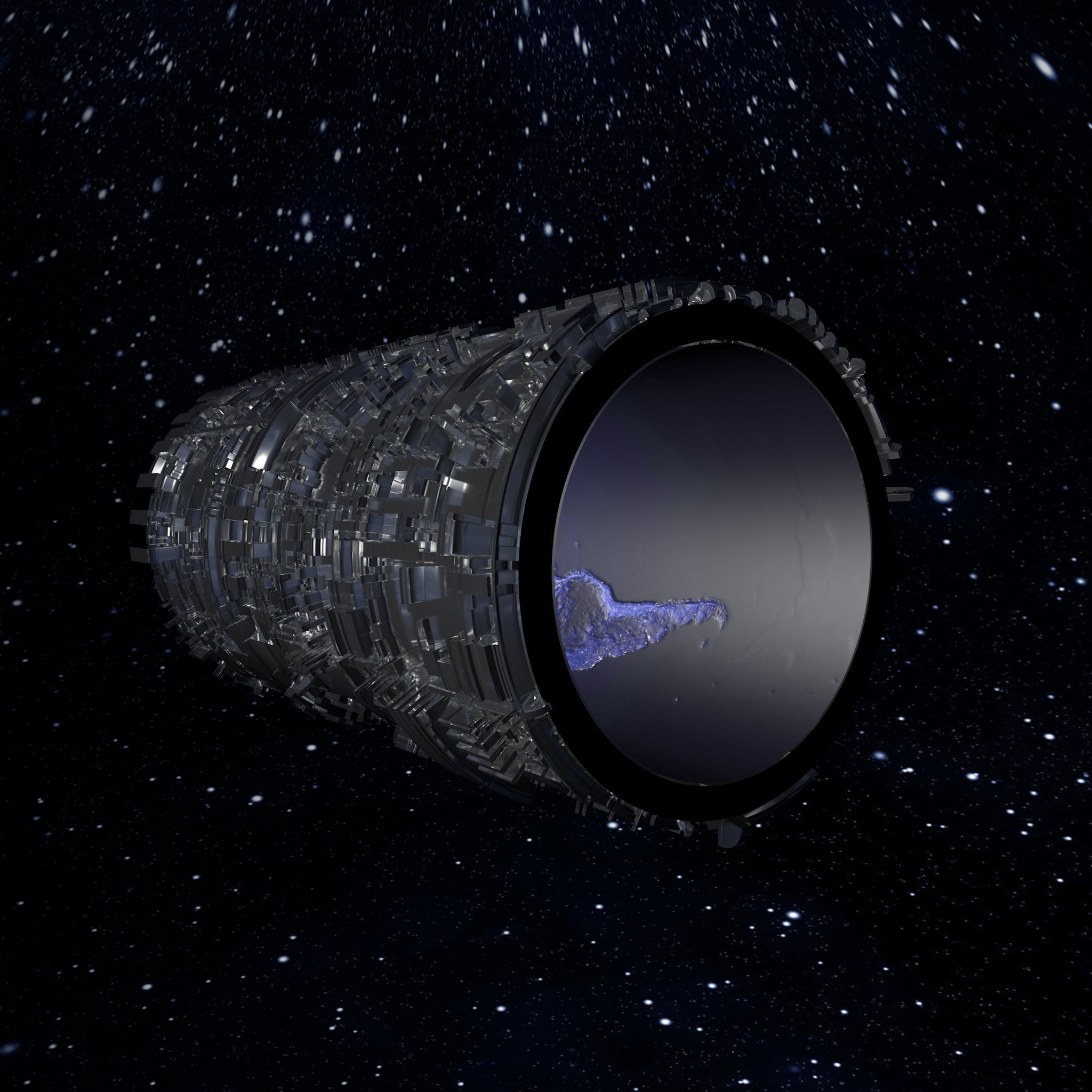 Abstract planet earth 3D model_13