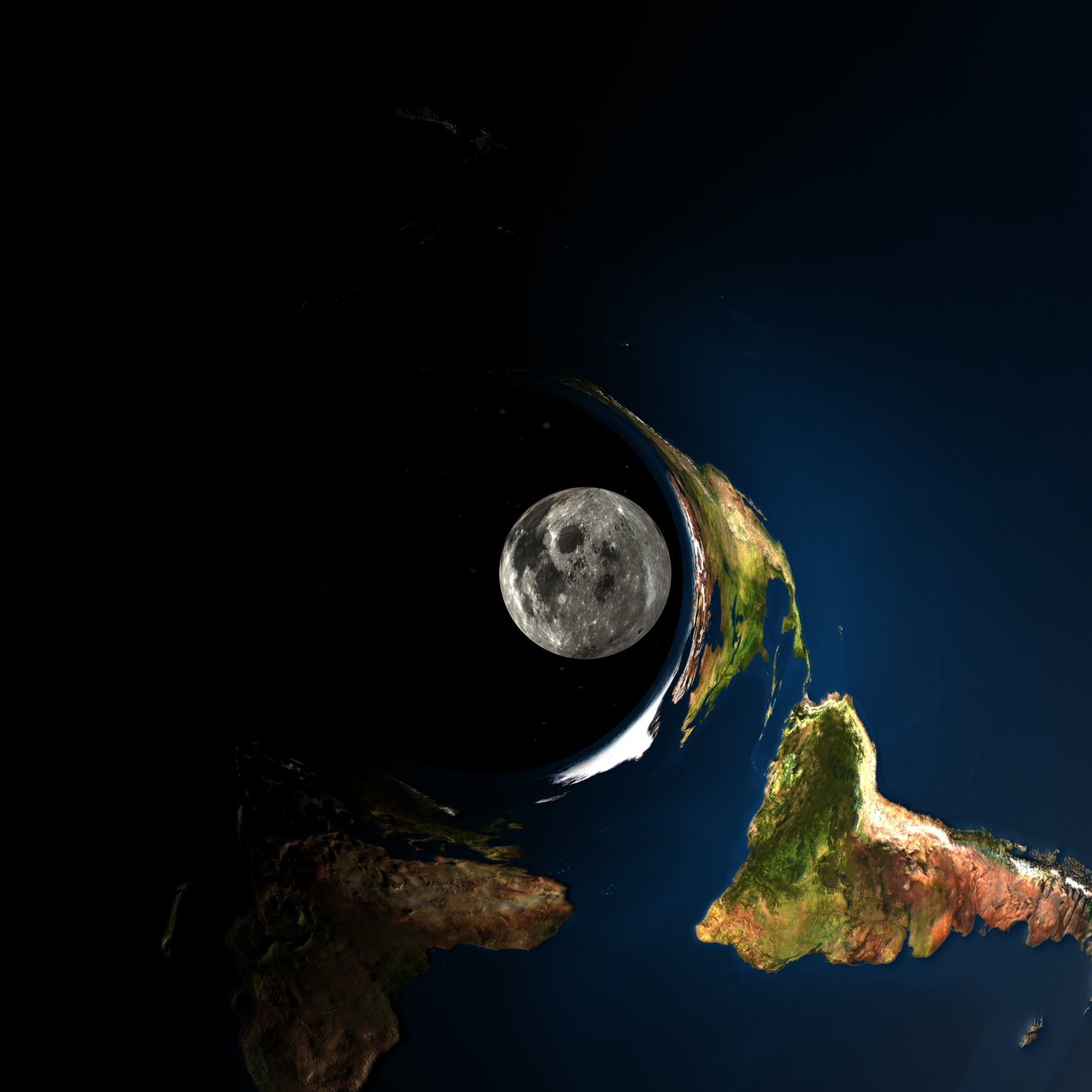Abstract planet earth 3D model_10
