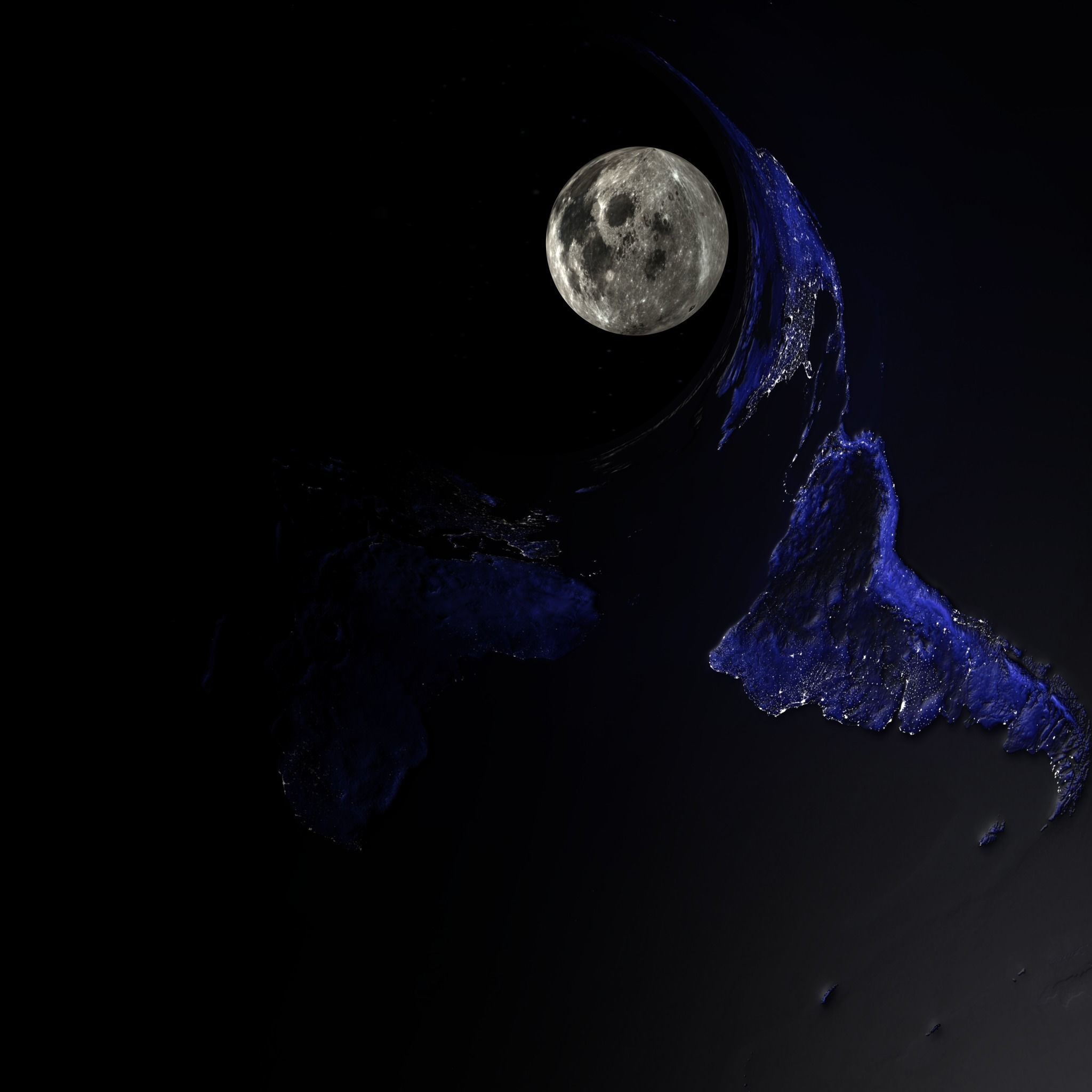 Abstract planet earth 3D model_9