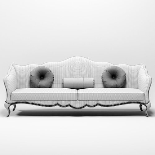 modern sofa 03 3D model 6