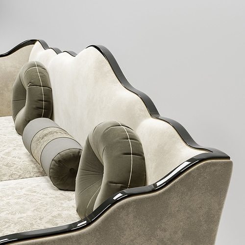modern sofa 03 3D model 5