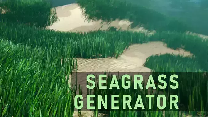 Seagrass Generator Low-poly 3D model