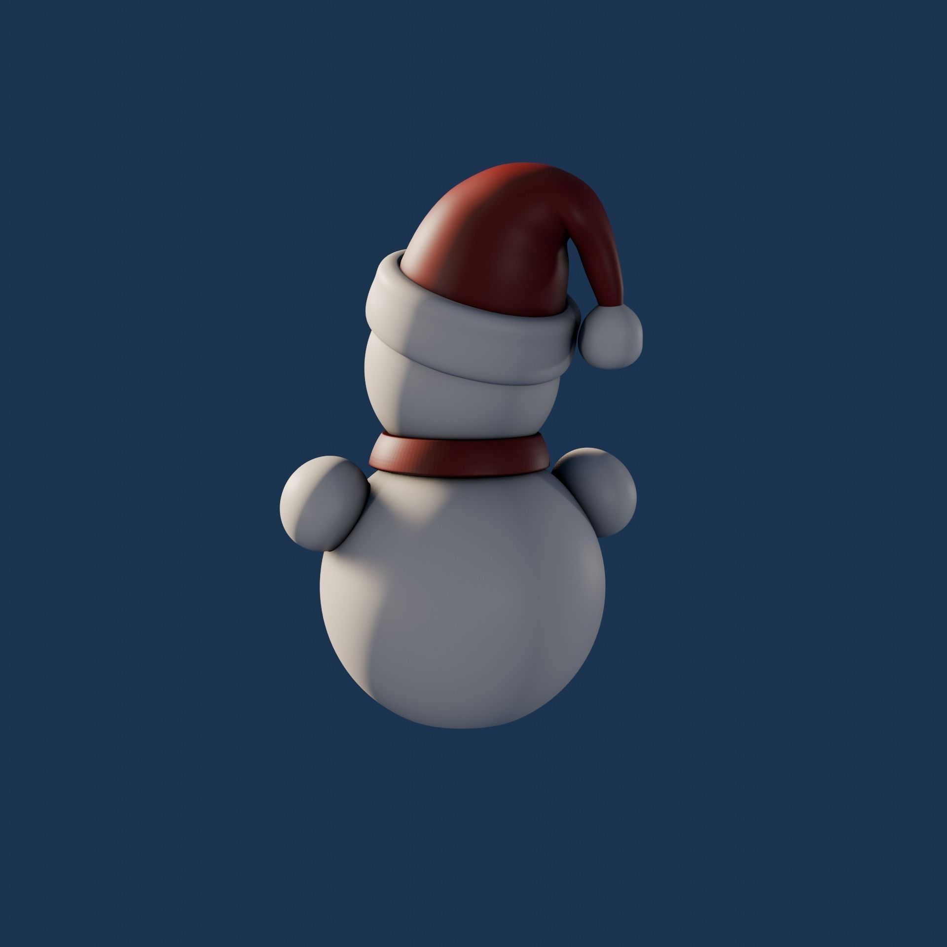 Snowman  3D print model_3