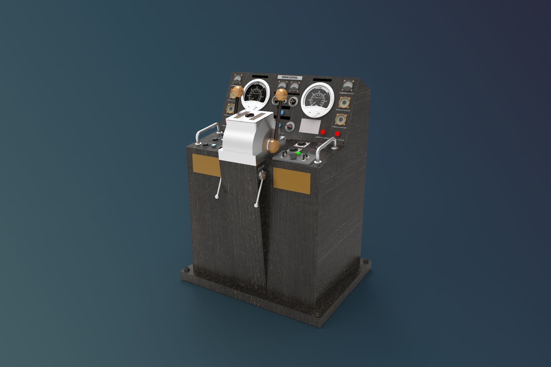 control navigation ship 3D model_1