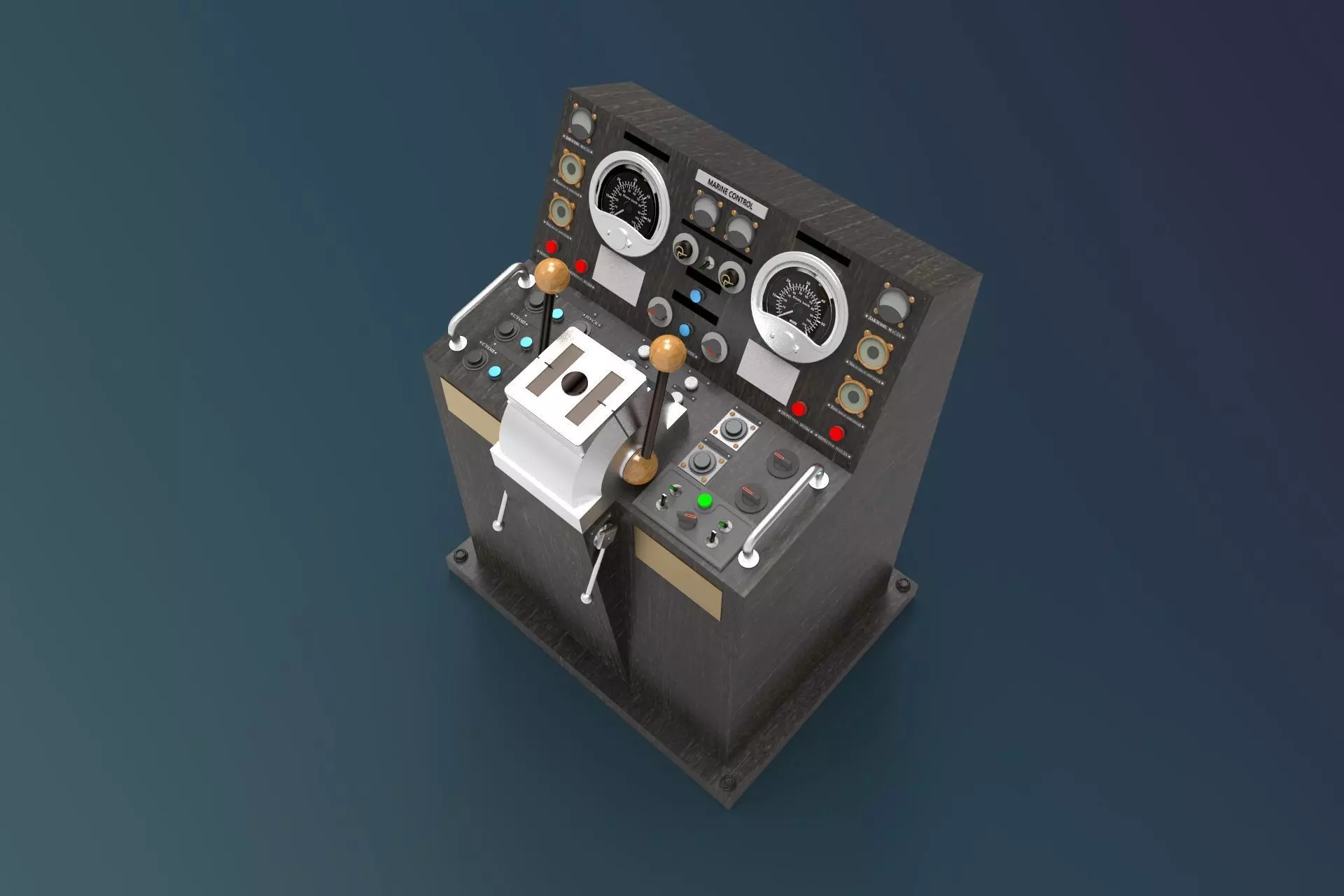 control navigation ship 3D model_0