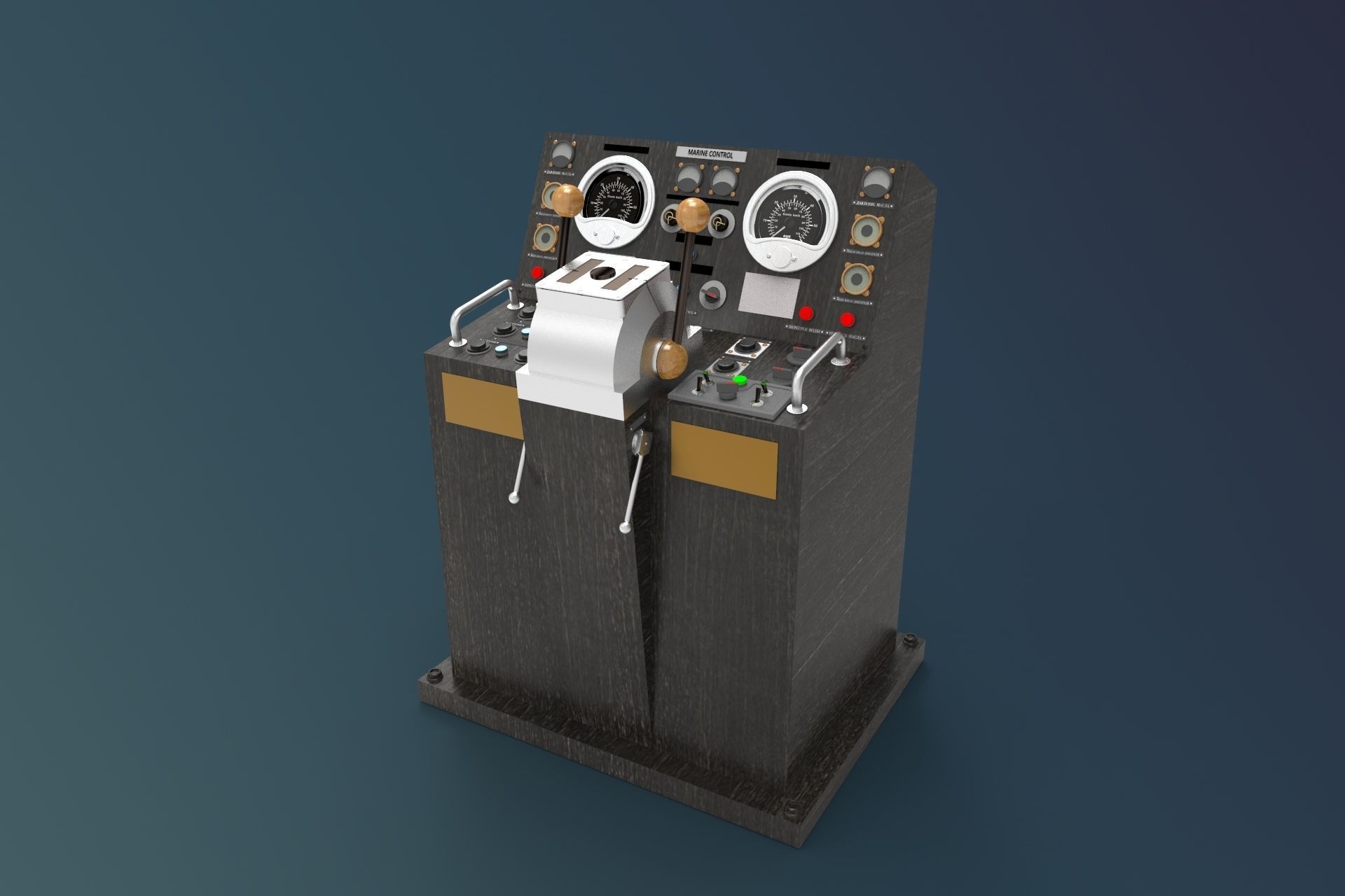 control navigation ship 3D model_3