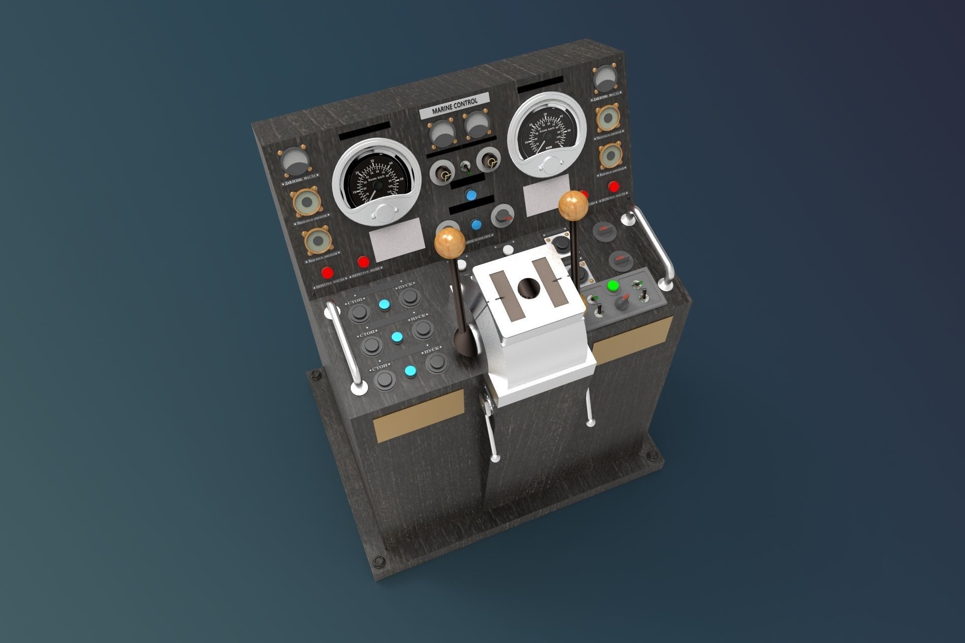 control navigation ship 3D model_2