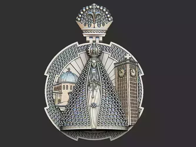 Nossa Senhora Aparecida Cravejada - Our Lady of Aparecida 3D print model