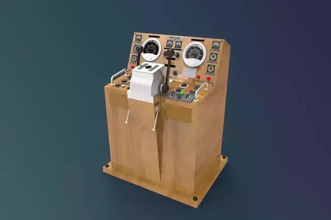 control navigation ship 3D model