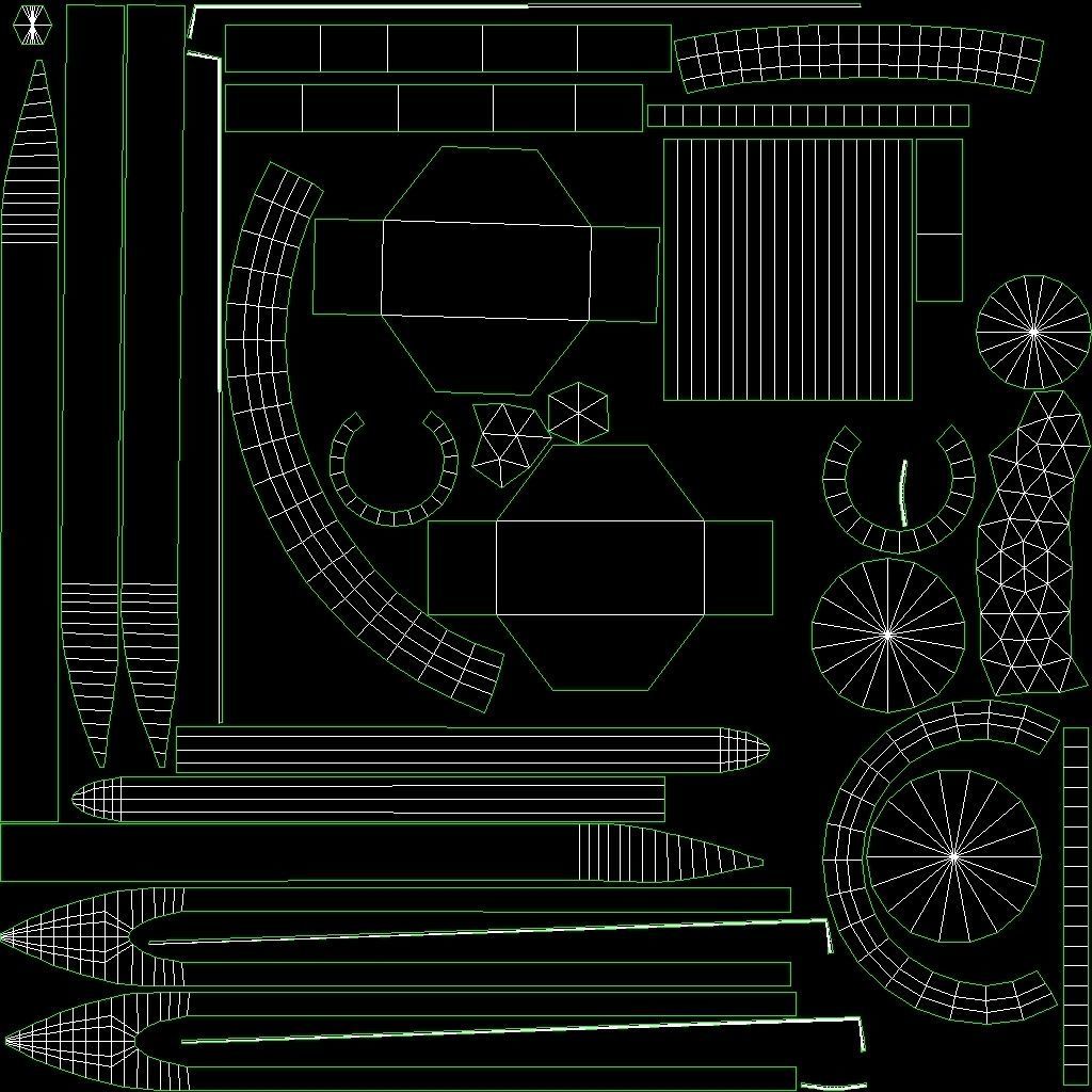 Lowpoly Stylized Sword Low-poly 3D model_9