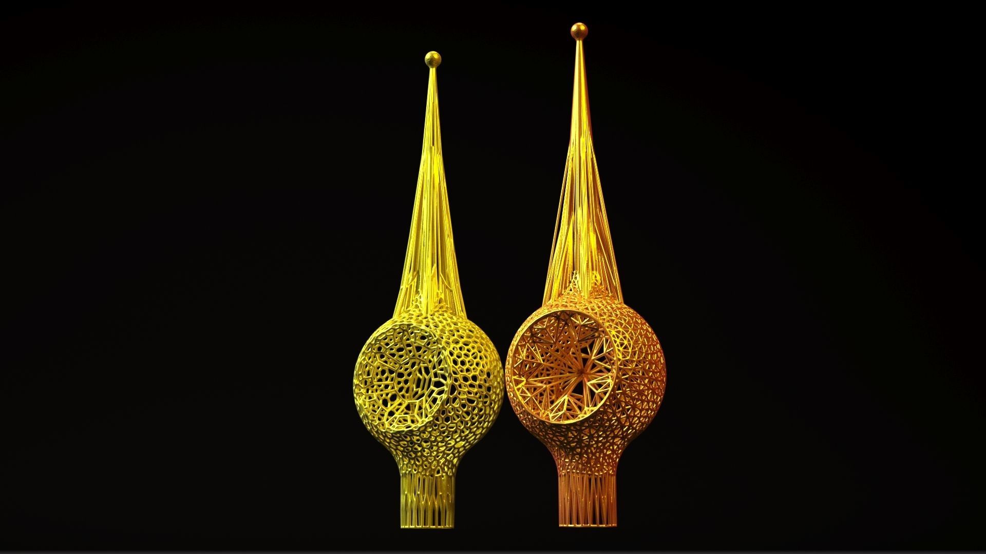 Christmas tree Star 3D print model_1