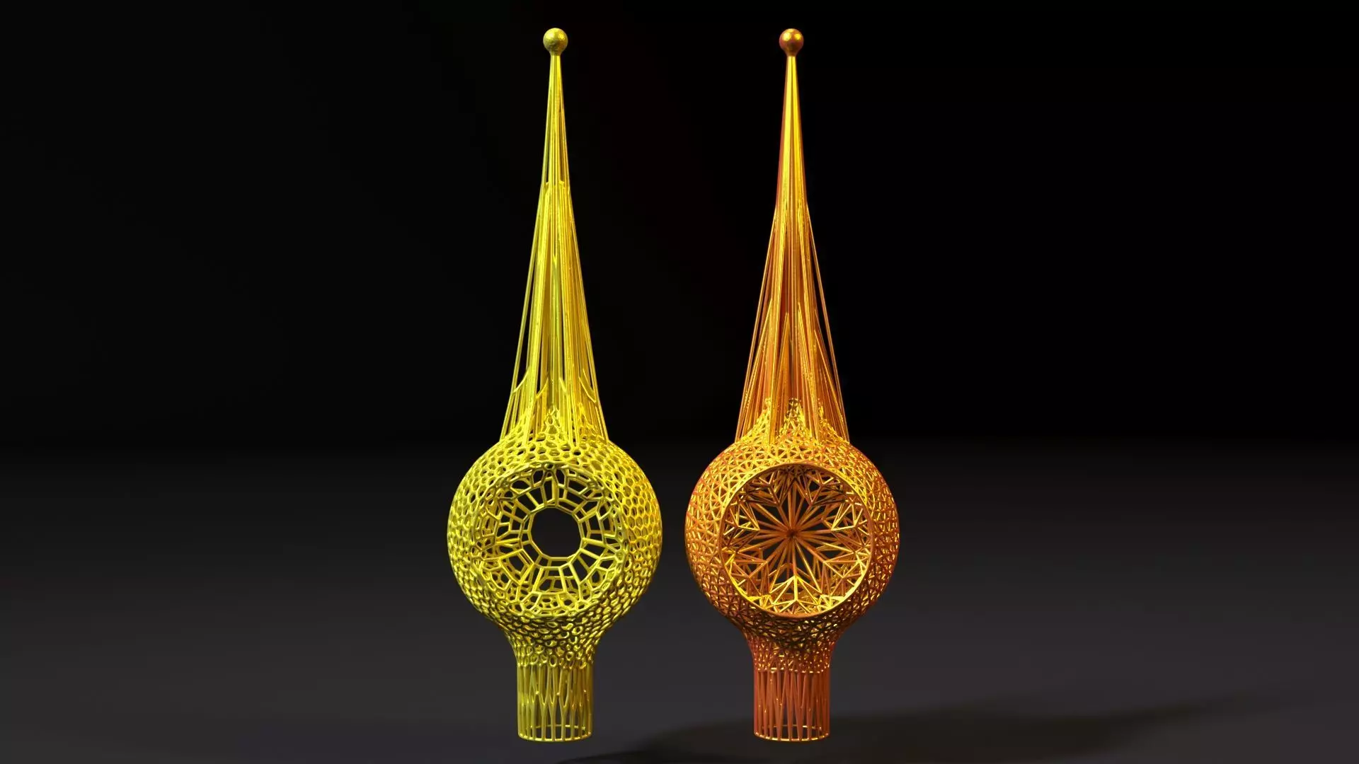 Christmas tree Star 3D print model_0