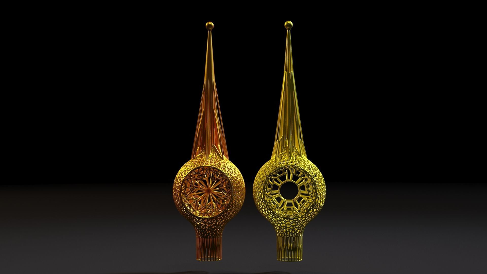 Christmas tree Star 3D print model_5