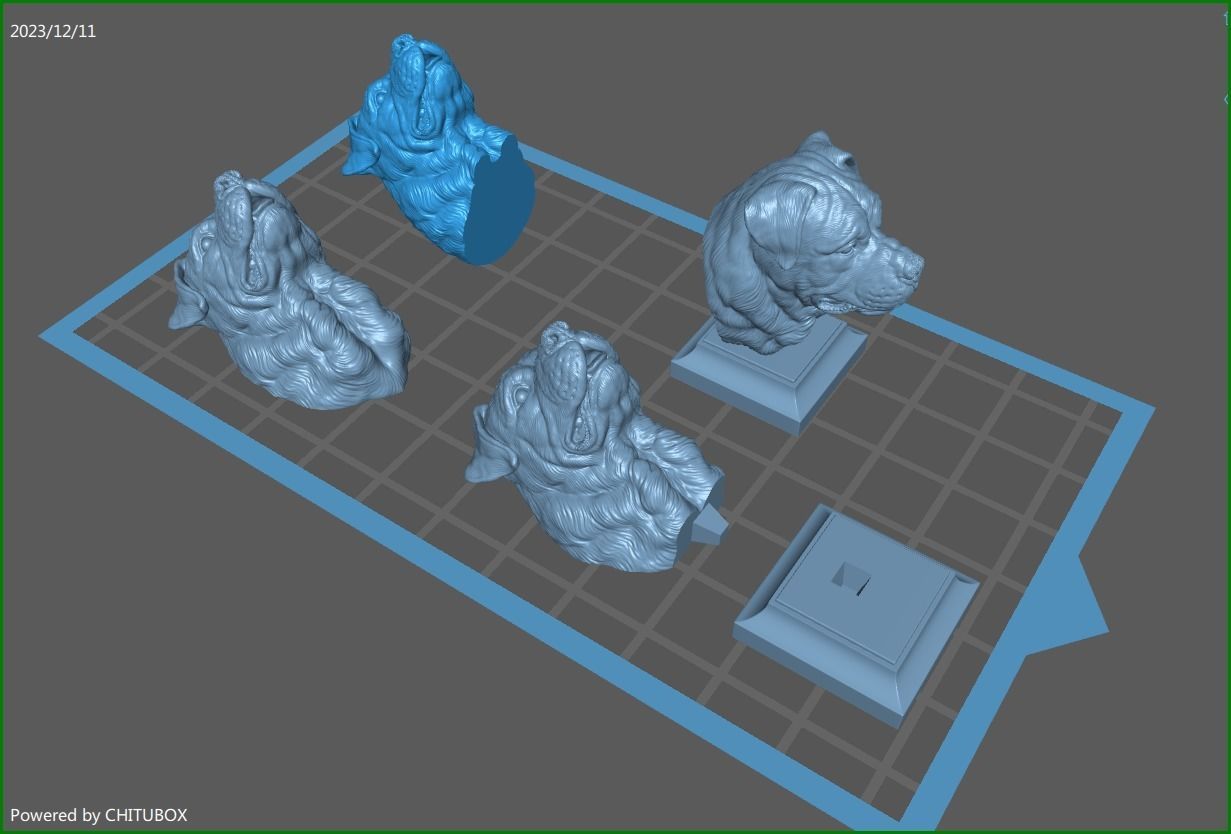 Rottweiler bust dog 3D print model_37