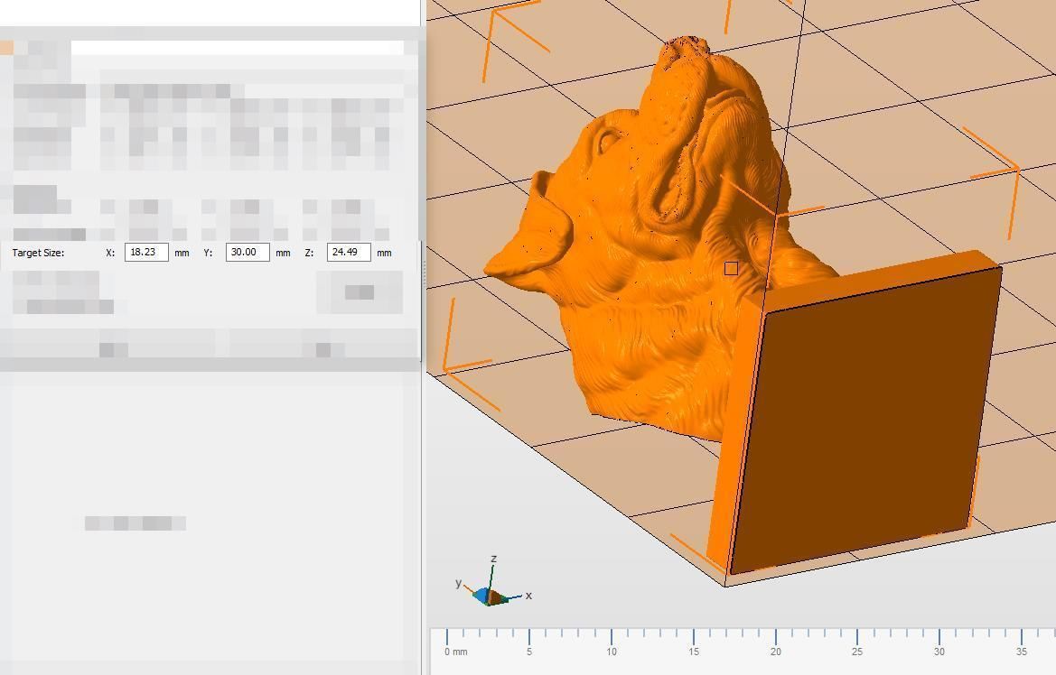 Rottweiler bust dog 3D print model_36