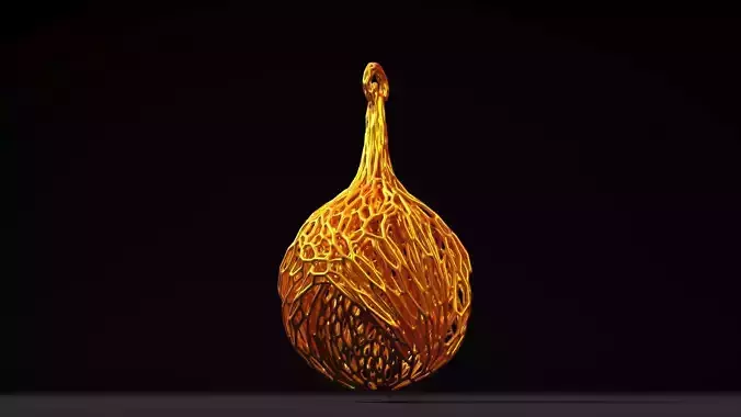 Christmas ball on the tree 3D print model Christmas ball on the tree 3D print model