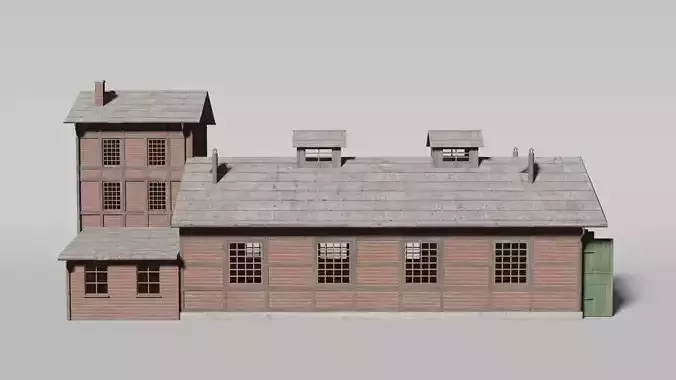 Old brick train shed