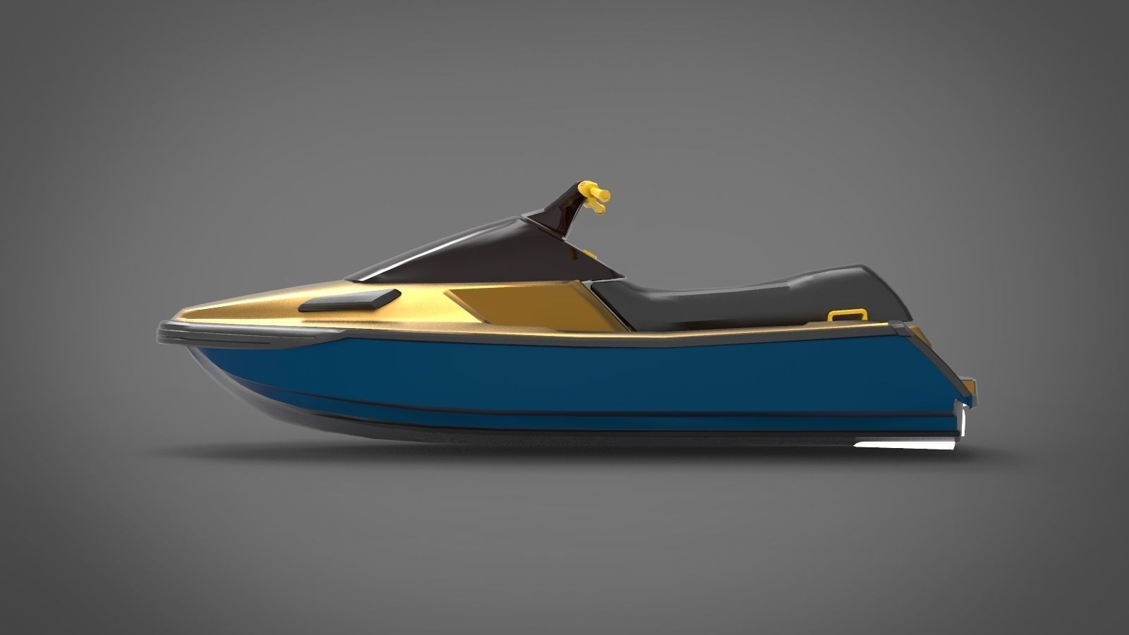 Jet ski watercraft 3D model_1