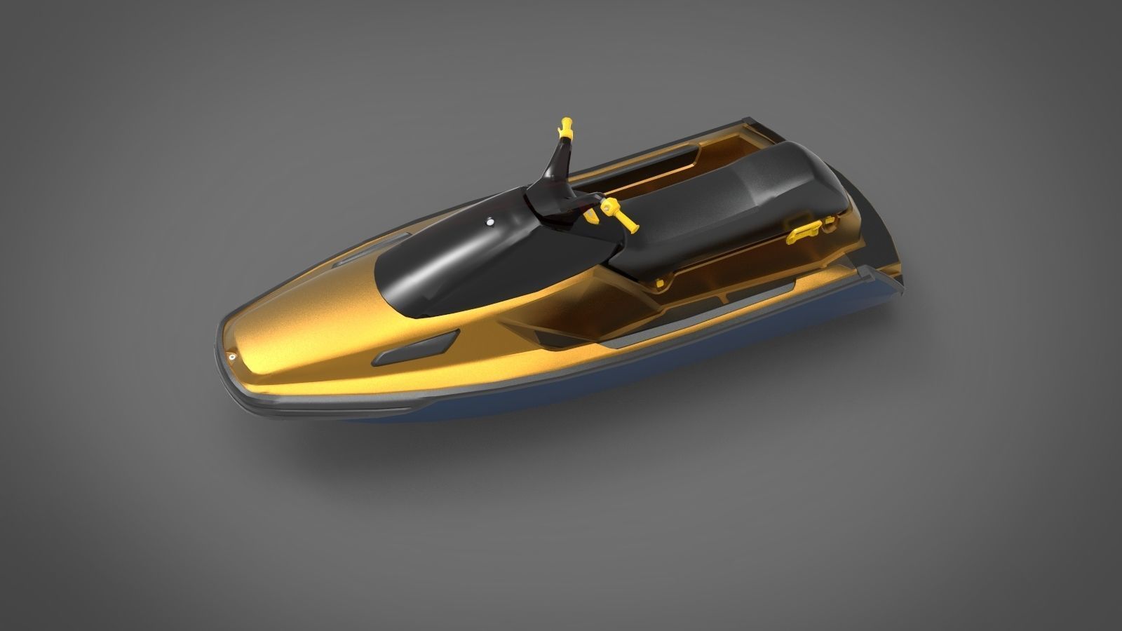 Jet ski watercraft 3D model_3
