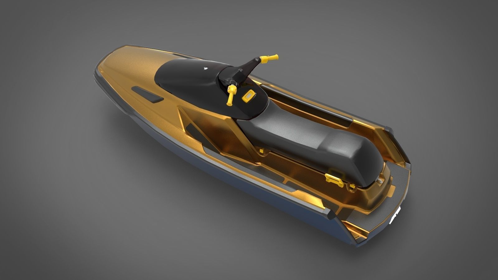 Jet ski watercraft 3D model_2