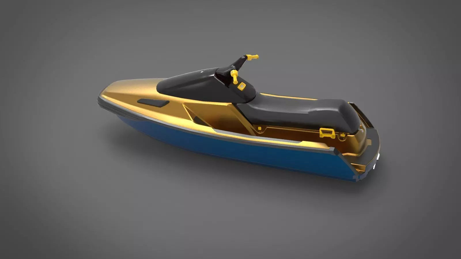 Jet ski watercraft 3D model_0