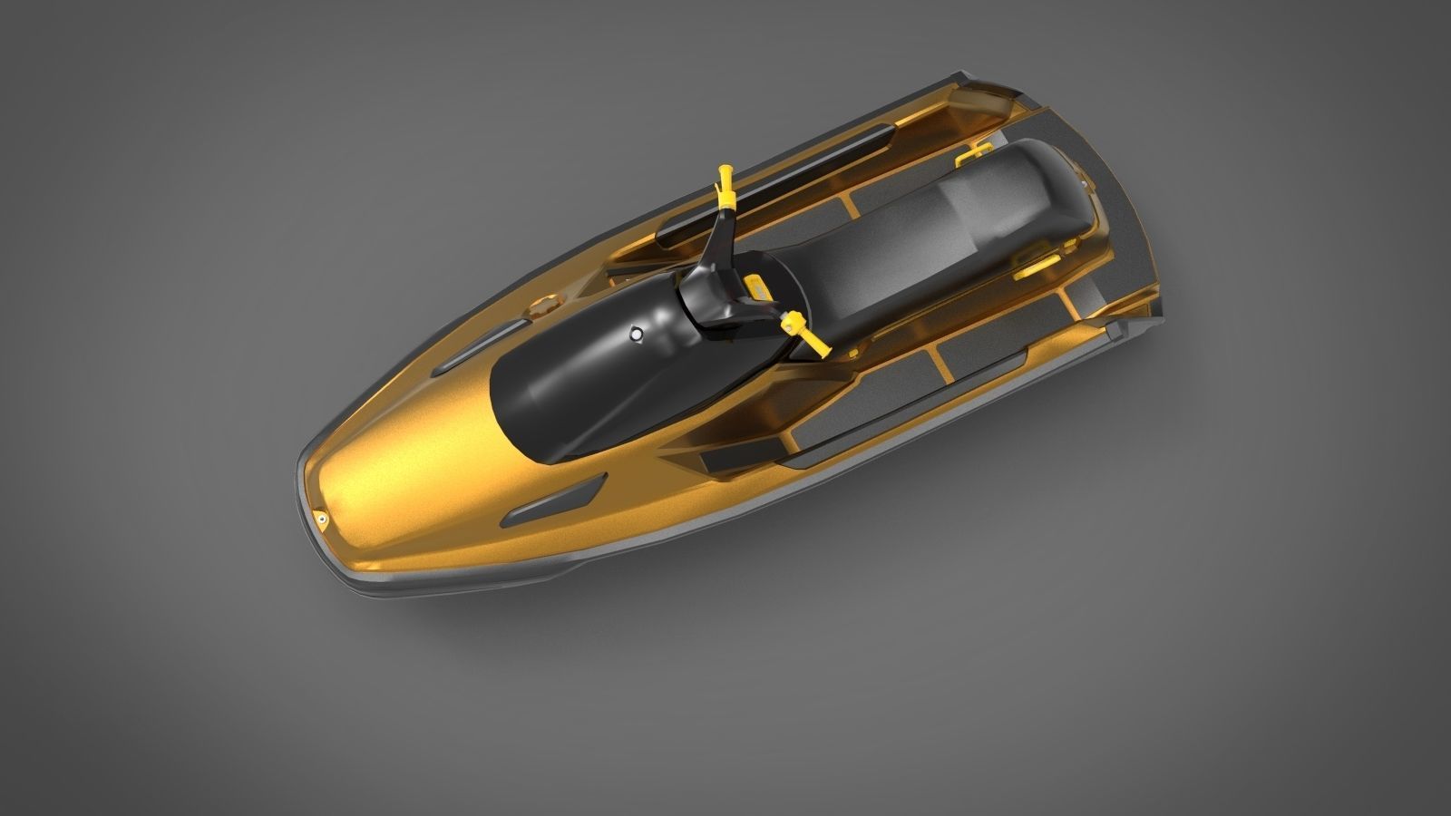 Jet ski watercraft 3D model_4