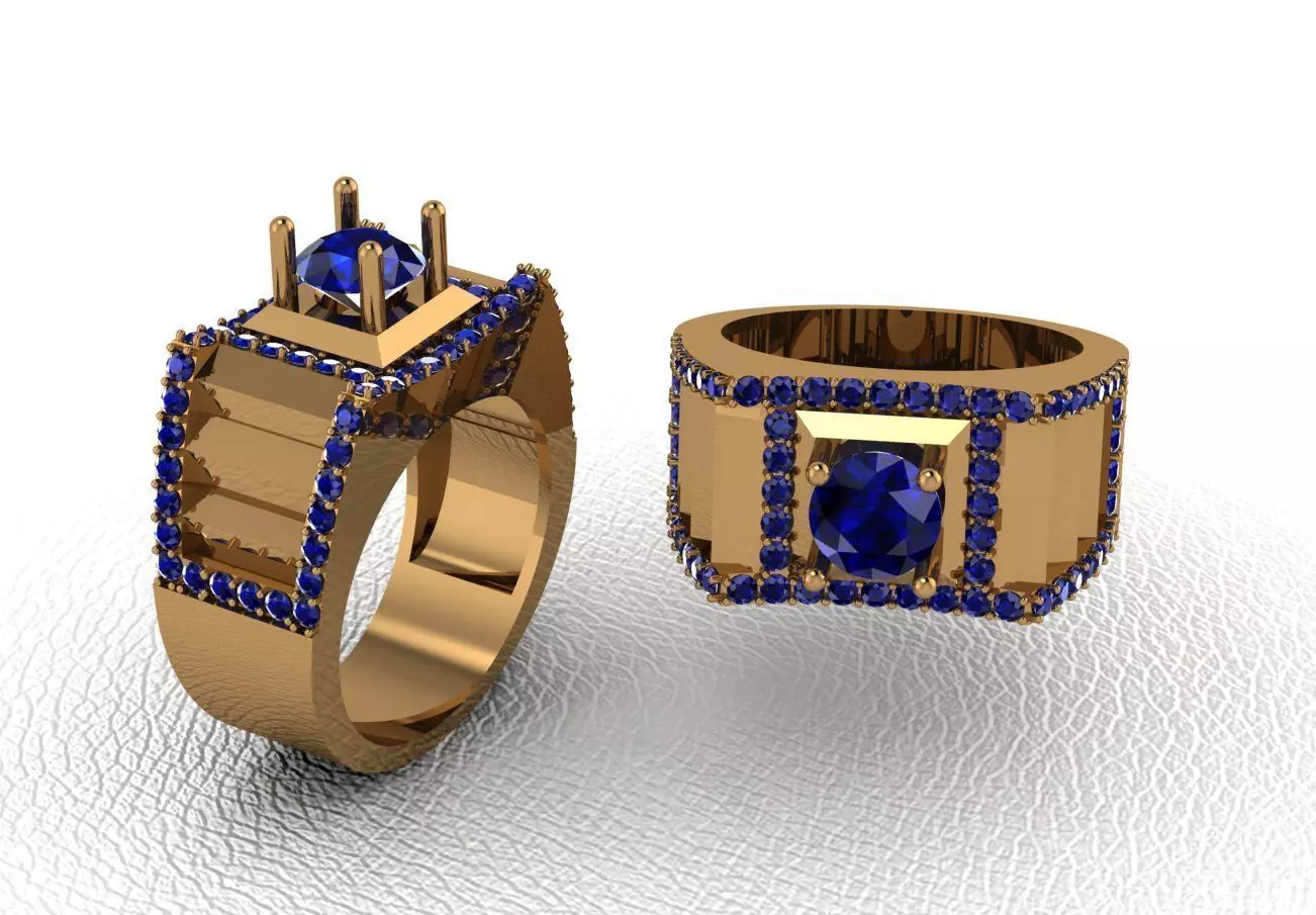 Man ring 47 3D print model_0