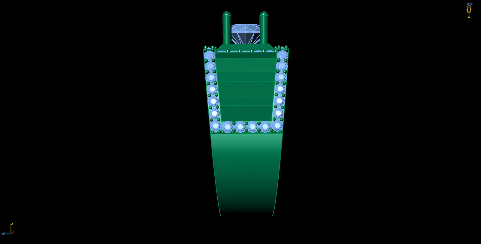 Man ring 47 3D print model_3