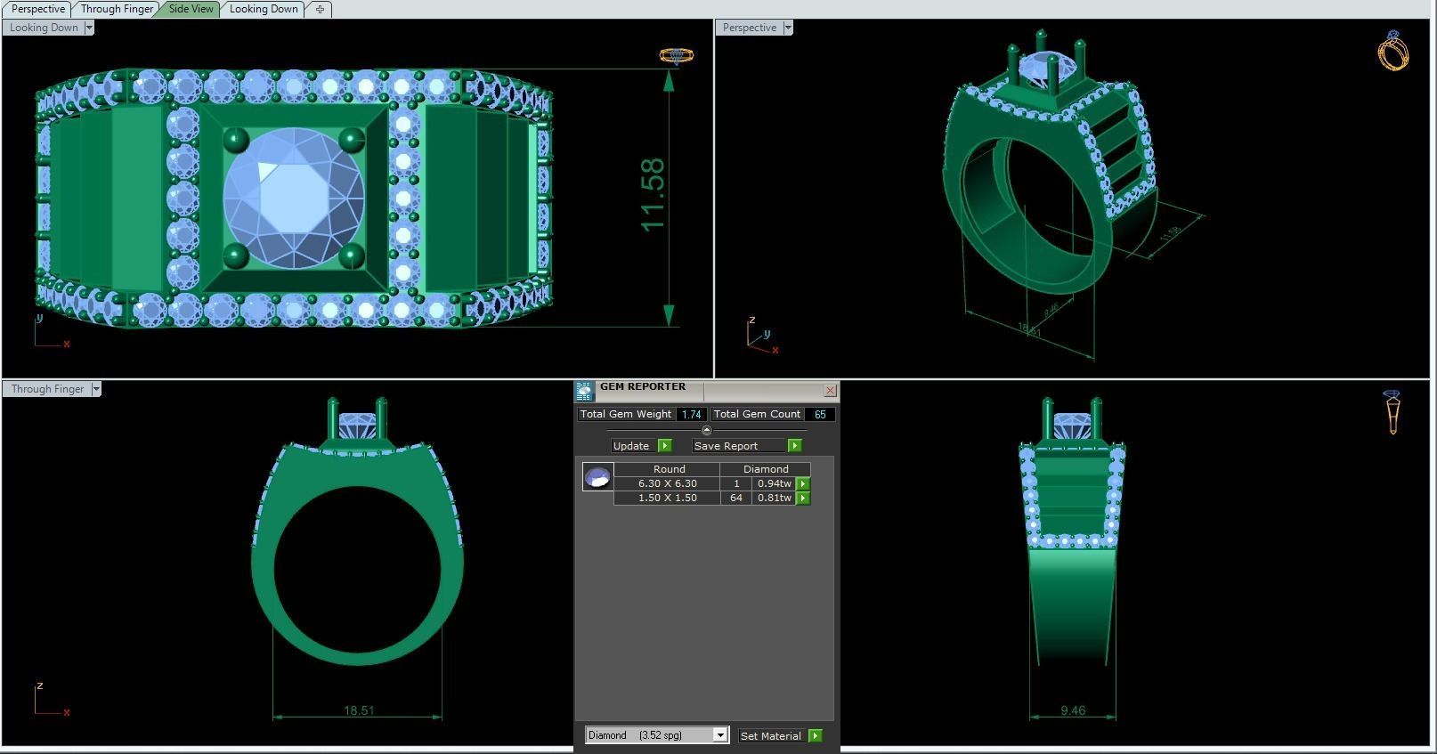 Man ring 47 3D print model_1