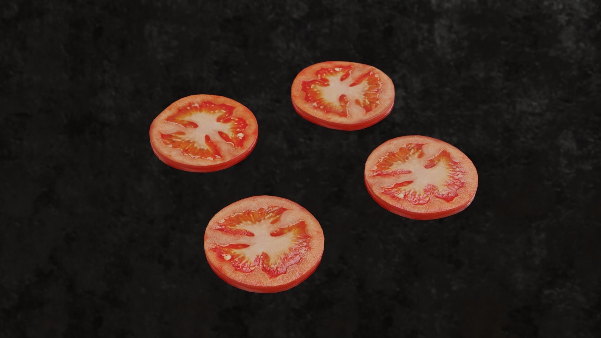 Hamburger Realistic Burger 3D model_7