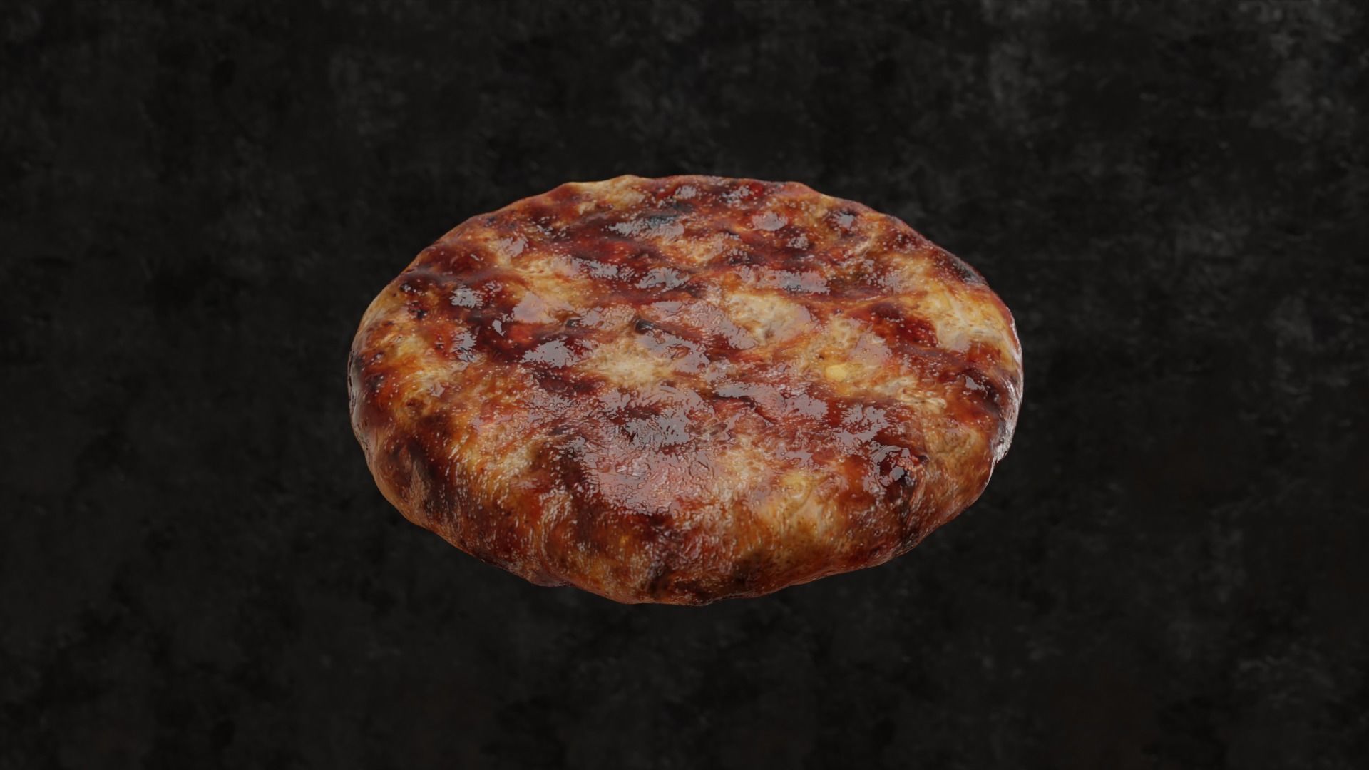 Hamburger Realistic Burger 3D model_5