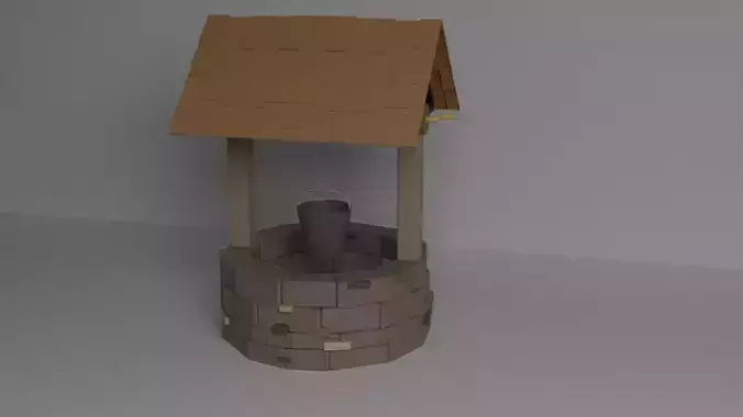 Low-Poly Stylistic Well