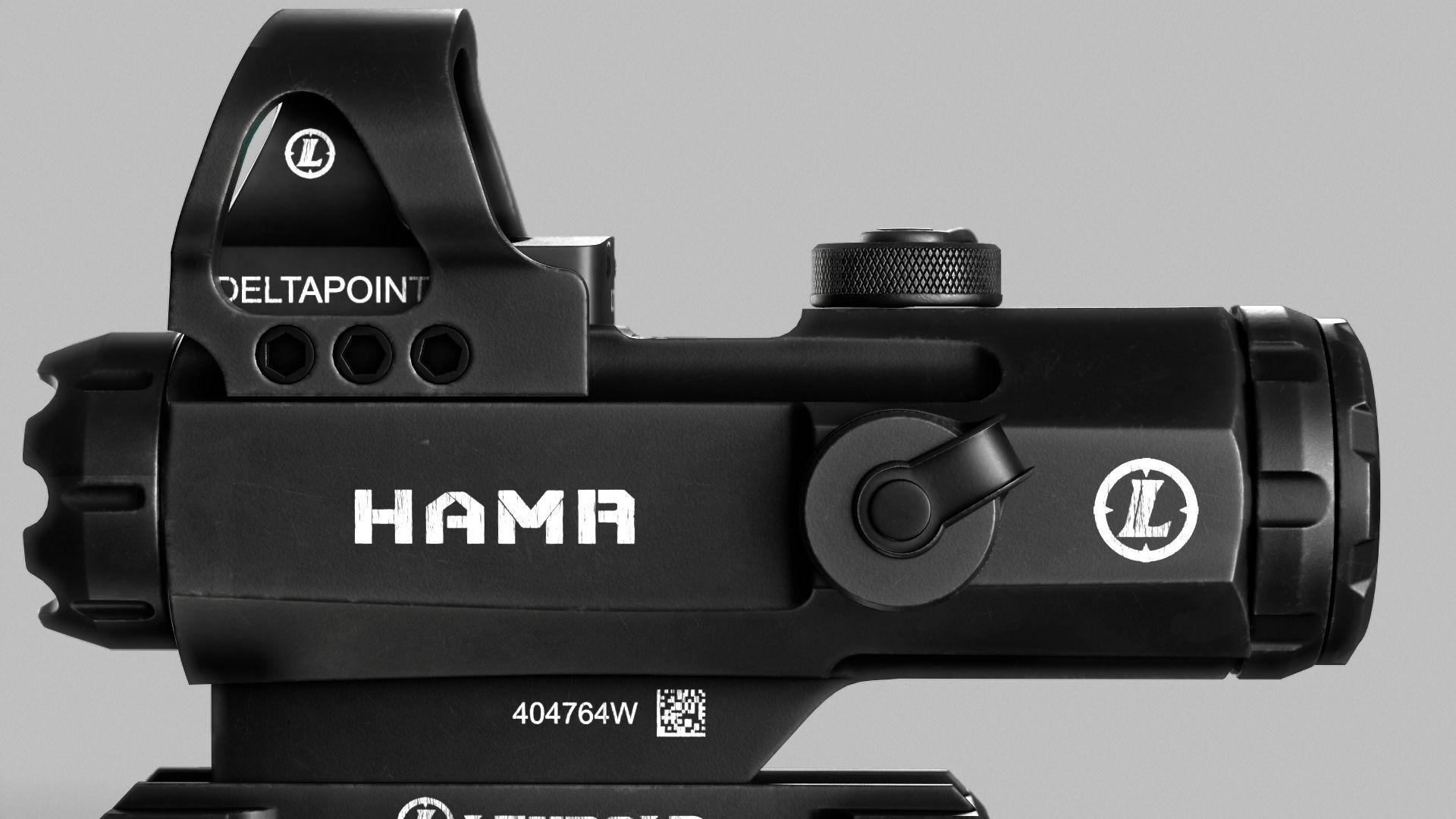 Leupold Mark 4 HAMR Scope Low-poly 3D model_5