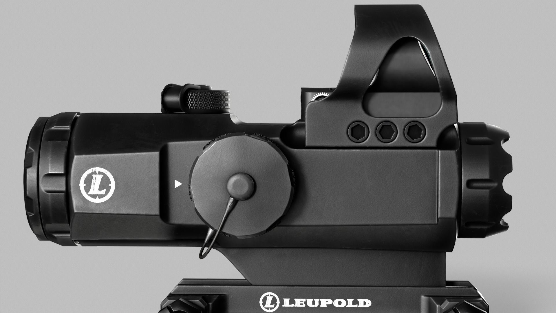 Leupold Mark 4 HAMR Scope Low-poly 3D model_6