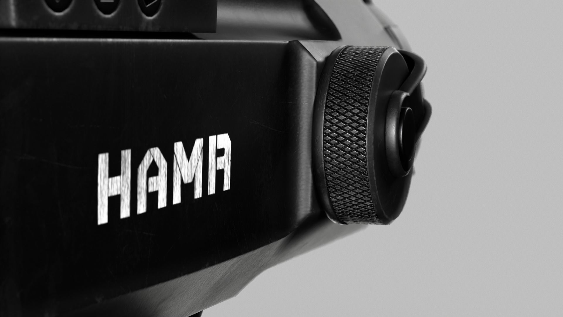 Leupold Mark 4 HAMR Scope Low-poly 3D model_10