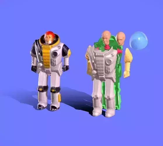 1986 GI JOE DEEP-SIX - SCAN AND PRE-CUT - 3D print model