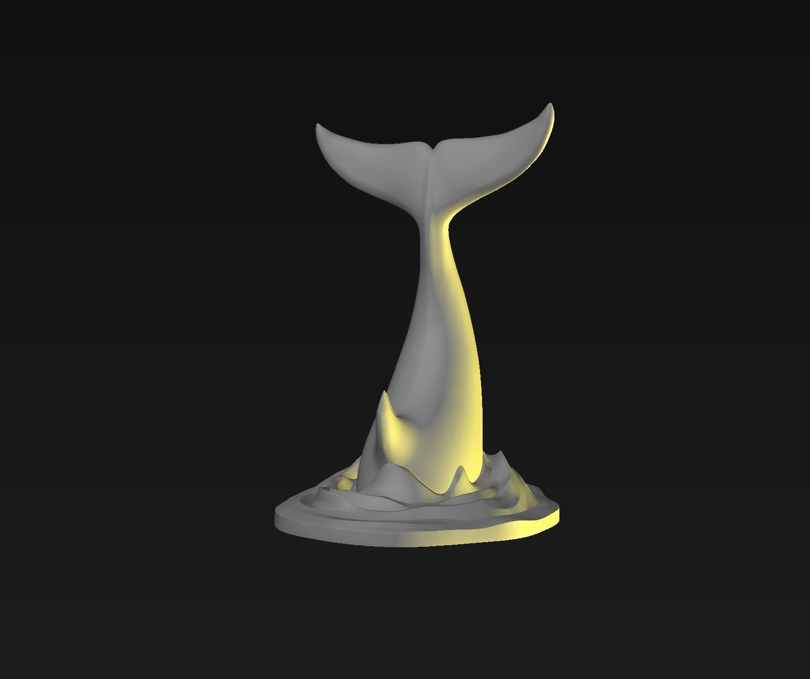 Orca tail 3D print model_30